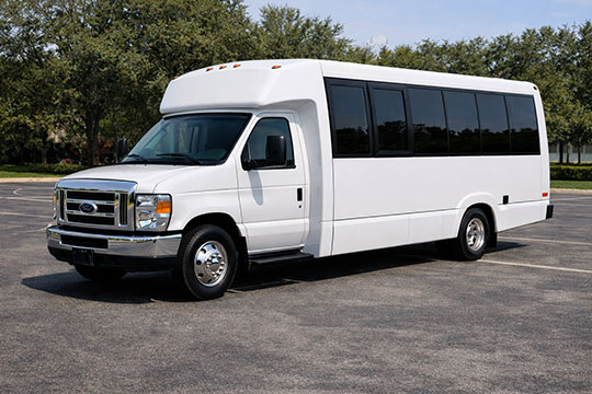 18-passenger minibus available for charter in Malibu, CA